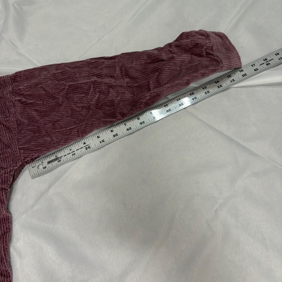 American Eagle Corduroy Crop Jacket Womens Small Mauve Button Front - Picture 7 of 8